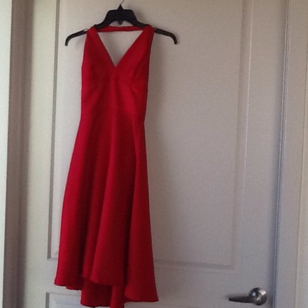 Red dress custom made